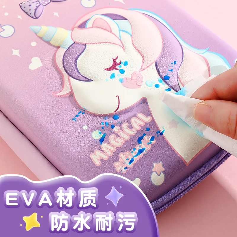Kawaii Cartoon Unicorn Pencil Case Stationery Pen Holder Dinosaur 3D EVA Storage Box Gifts Student School Office Supplies Organi pencil cases,stationery box,pencil holder