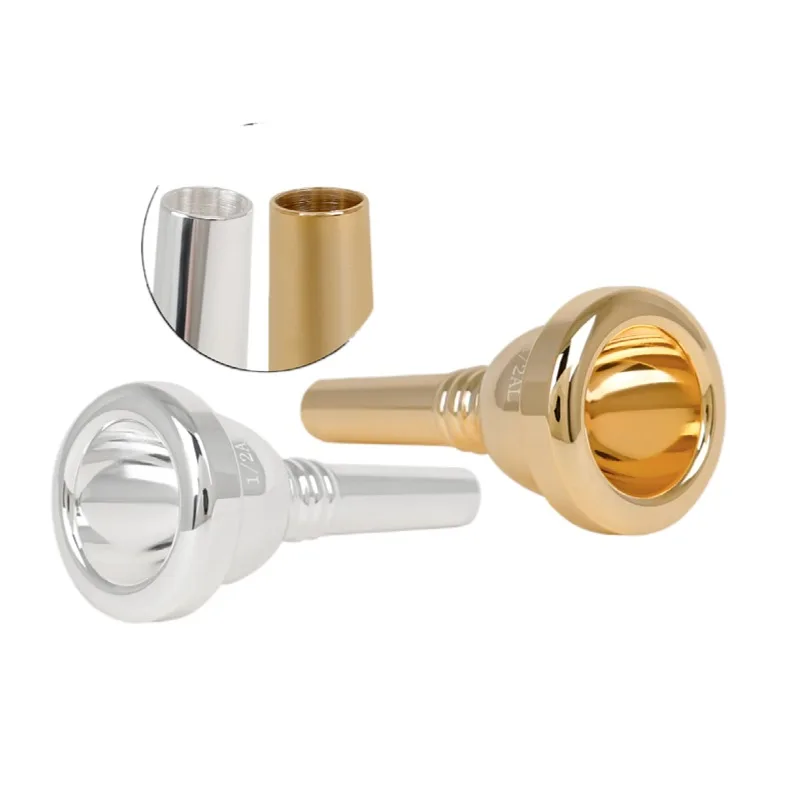 Gold/Silver Tenor trombone mouthpiece 1/2 pull nozzle No. 6 and a half AL mouthpiece trombone accessory