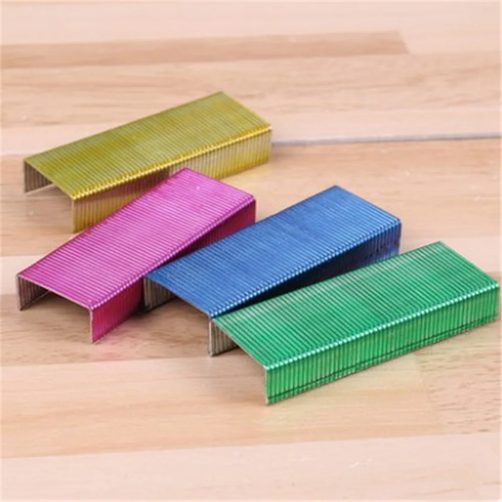 5 box 800pcs/box NO.0211 Office Colored Staples(24/6) for Stapler ...