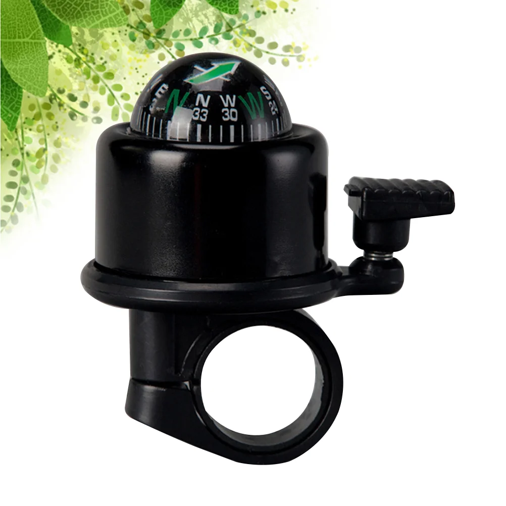 

Durable Mountain Bike Compass Warning Bells Riding Equipment Accessories (Black)