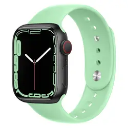 Premium Silicone Strap for Apple Watch - Versatile and Stylish Bracelet Replacement (Pistachio)