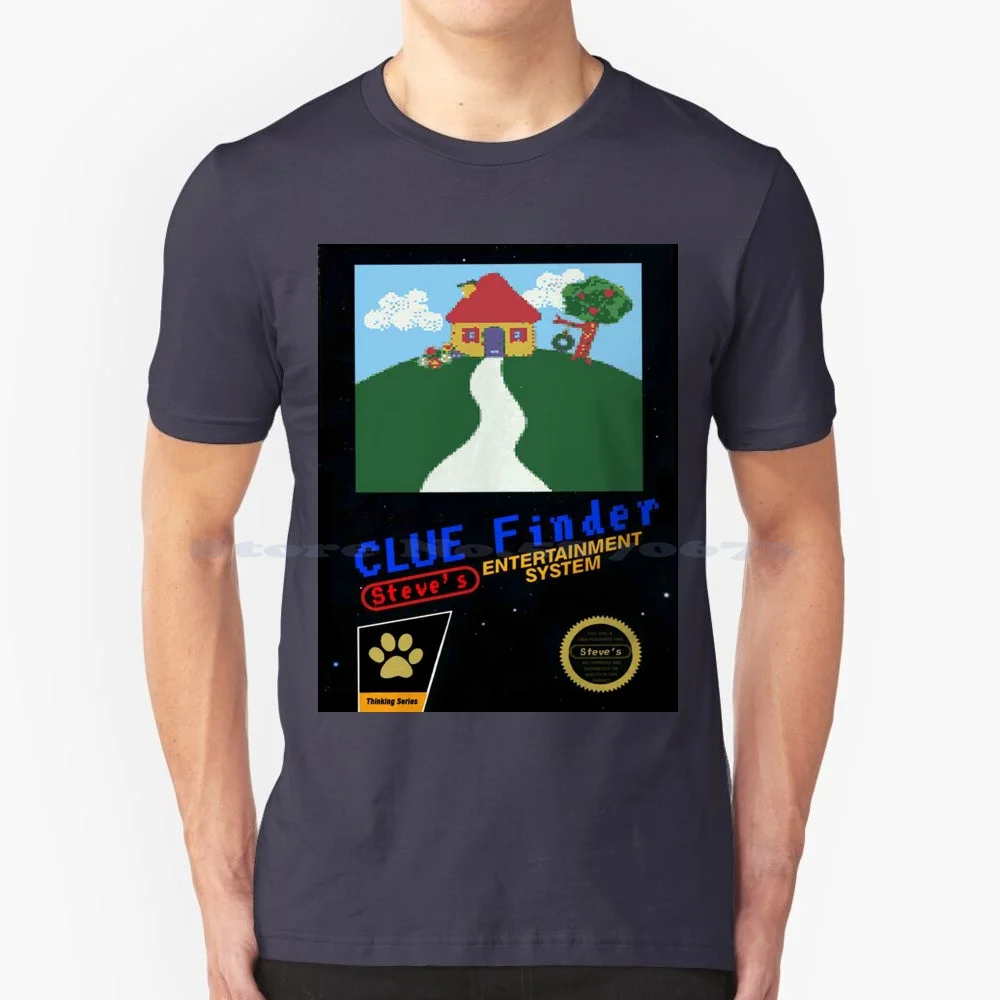 T-Shirt Finder 100% Cotone Tee Blues Tights 8Bit Parody Nes Cover Nick Jr 90S Videogiochi