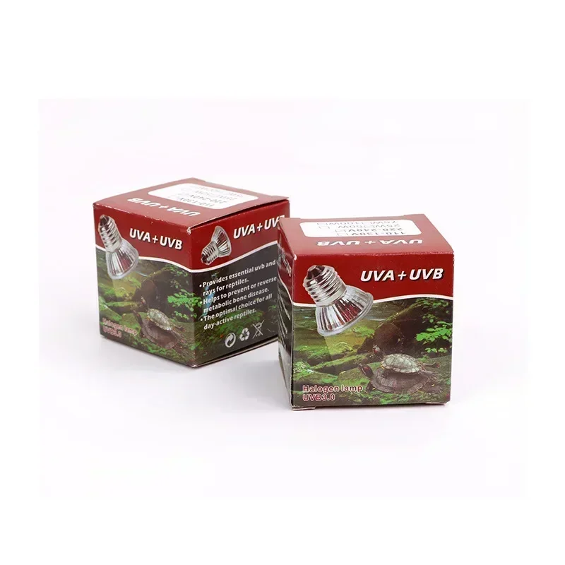 UVA+UVB Reptile Light Pet Heating Lights Turtle Lizard Amphibian 25/50/75W 3.0 120v-220v Temperature Controlled Bath Light Bulb