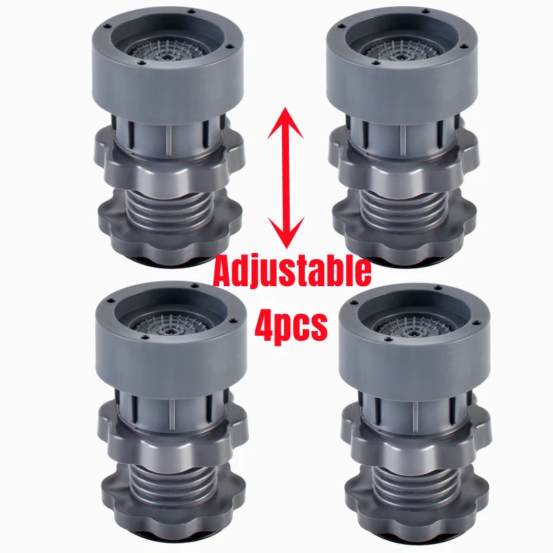 Rubber Pads 4Pcs Washing Machine Feet Anti Vibration Non Slip Elasticity For Refrigerator Floor Furniture