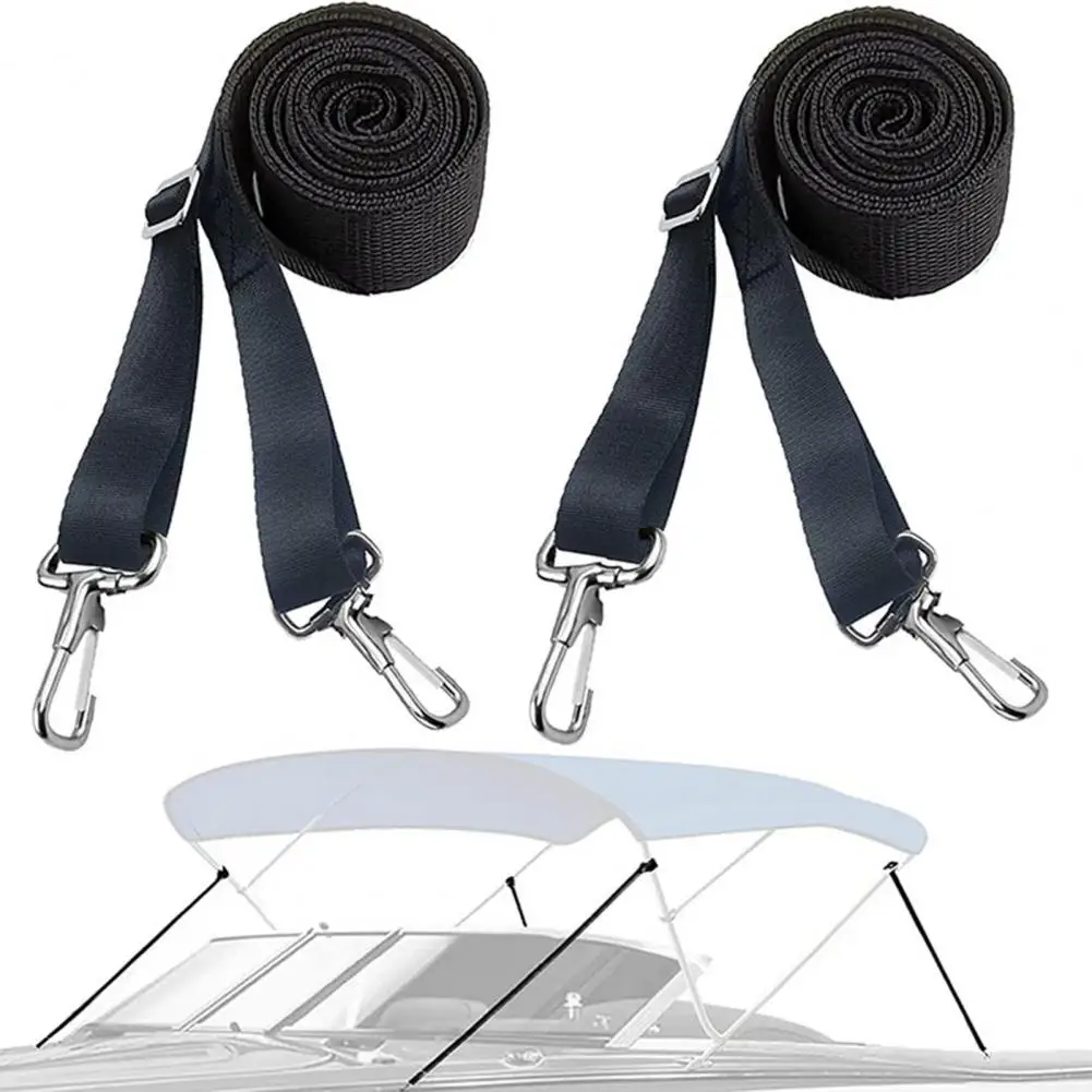 Bimini Boat Top Strap Boat Canopy Straps Double End Hook Bimini Top Hardware for Adjustable Secure Awning Accessories Boat 10 50pcs metal weld ed d ring buckle die casting buckle clasp for leather handbag hardware accessories straps for backpacks