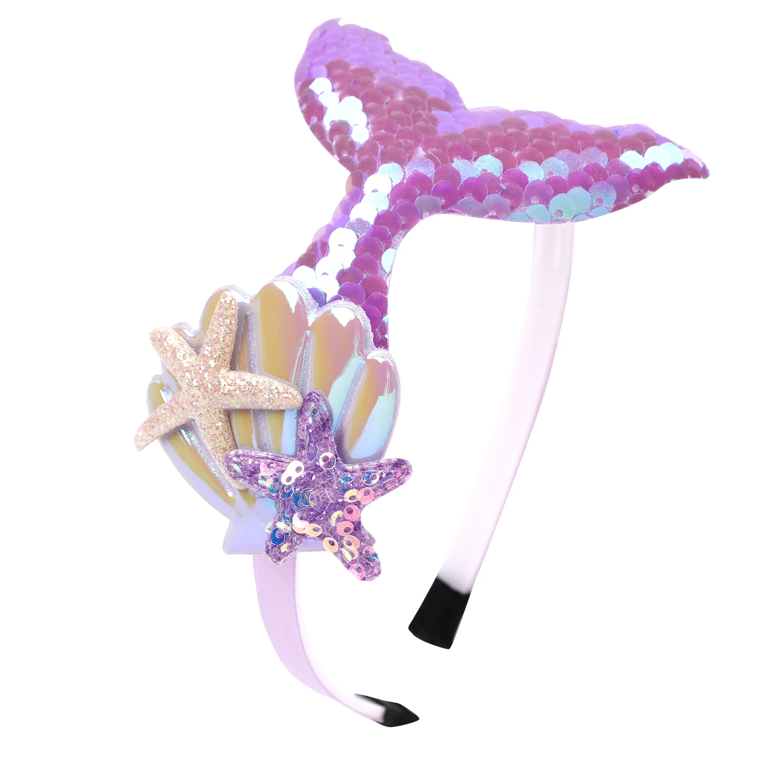 Niedliches Meerjungfrauen-Stirnband für Mädchen, Prinzessin, Geburtstagsparty, Haarband, Festival, Cosplay, DIY-Haarschmuck, Frauen-Geschenke