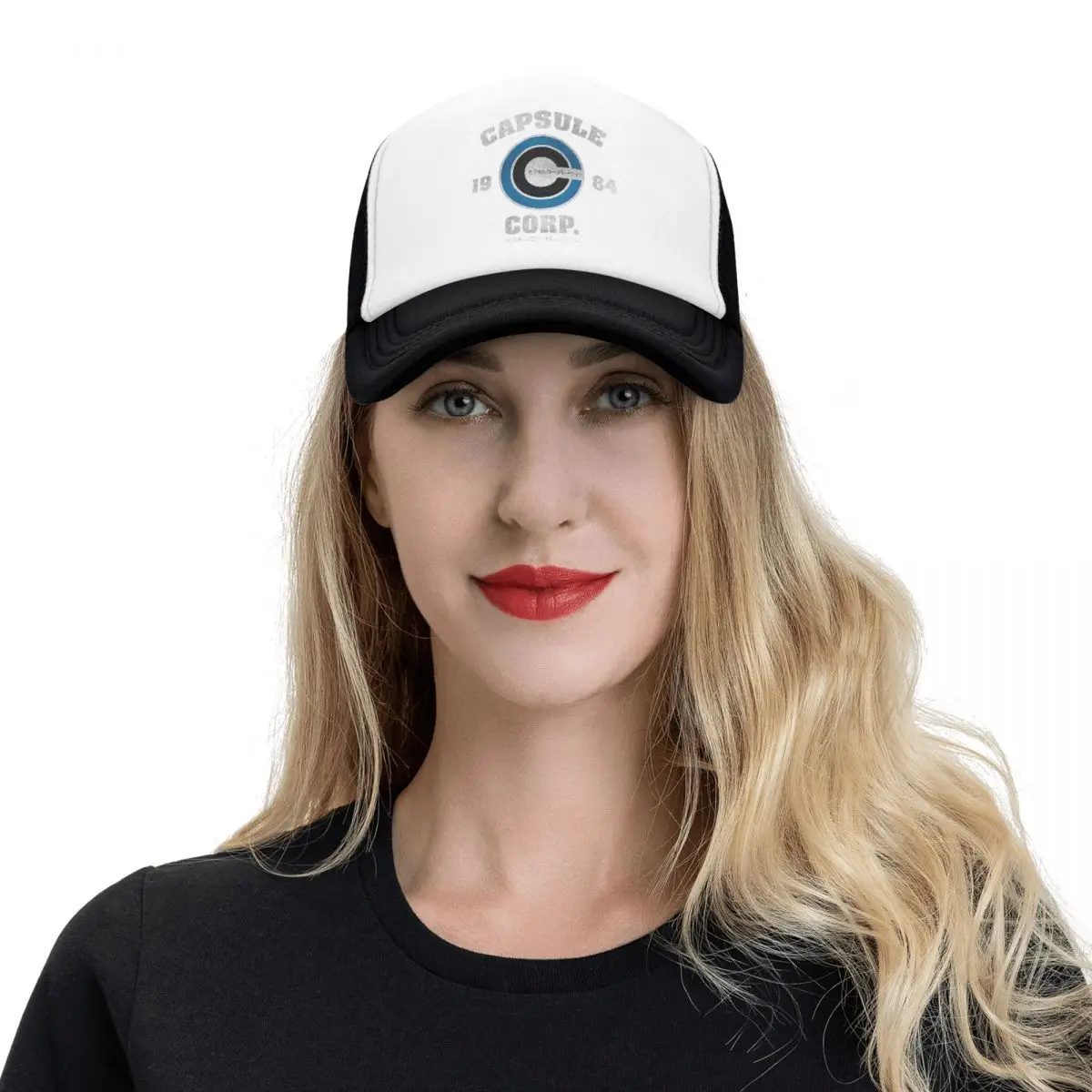 Capsule Corp Trucker Hats Men Women Fashion Anime DBZing Hats Sun Hats Sun Hats Snapback Caps Mesh Baseball Cap Washable 6