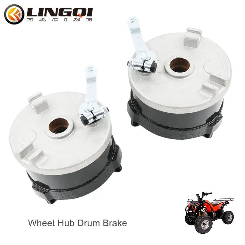 

LING QI Motorcycle Wheel Hub Drum Brake 50 Front Rear Cover Pad Shoe Pedal Block Pads For ATV Pit Dirt Bike Accessories Parts