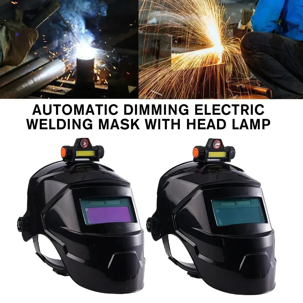 

True Chameleon Welder Cut Weld Arc Helmet Auto Power Solar Welding For Large Darkening Color Mask View Grind