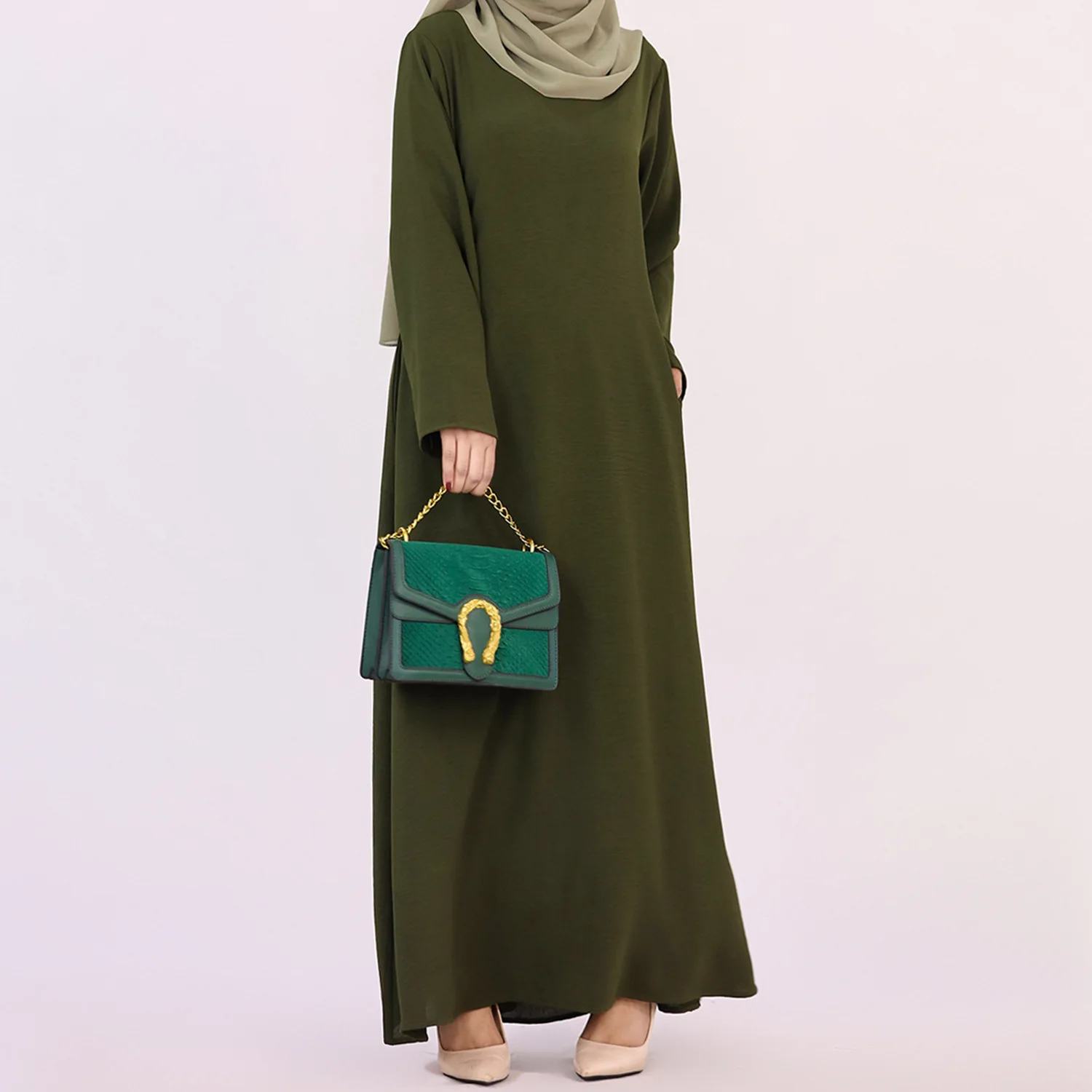 Plain Abaya Under Dress for Women Islamic Casual Dubai Turkish Muslim Hijab Robe Ramadan Eid Modest Long Inner Dresses Abayas