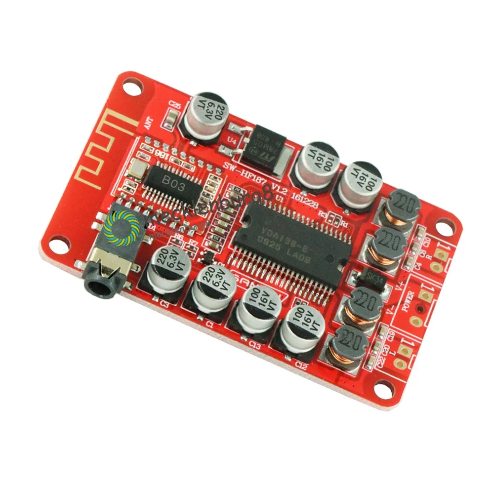 YDA138 DC 12V 2A Bluetooth digital audio amplifier module Board Class D 2 * 15W stereo 2 channels Power amplifiers 1PCS