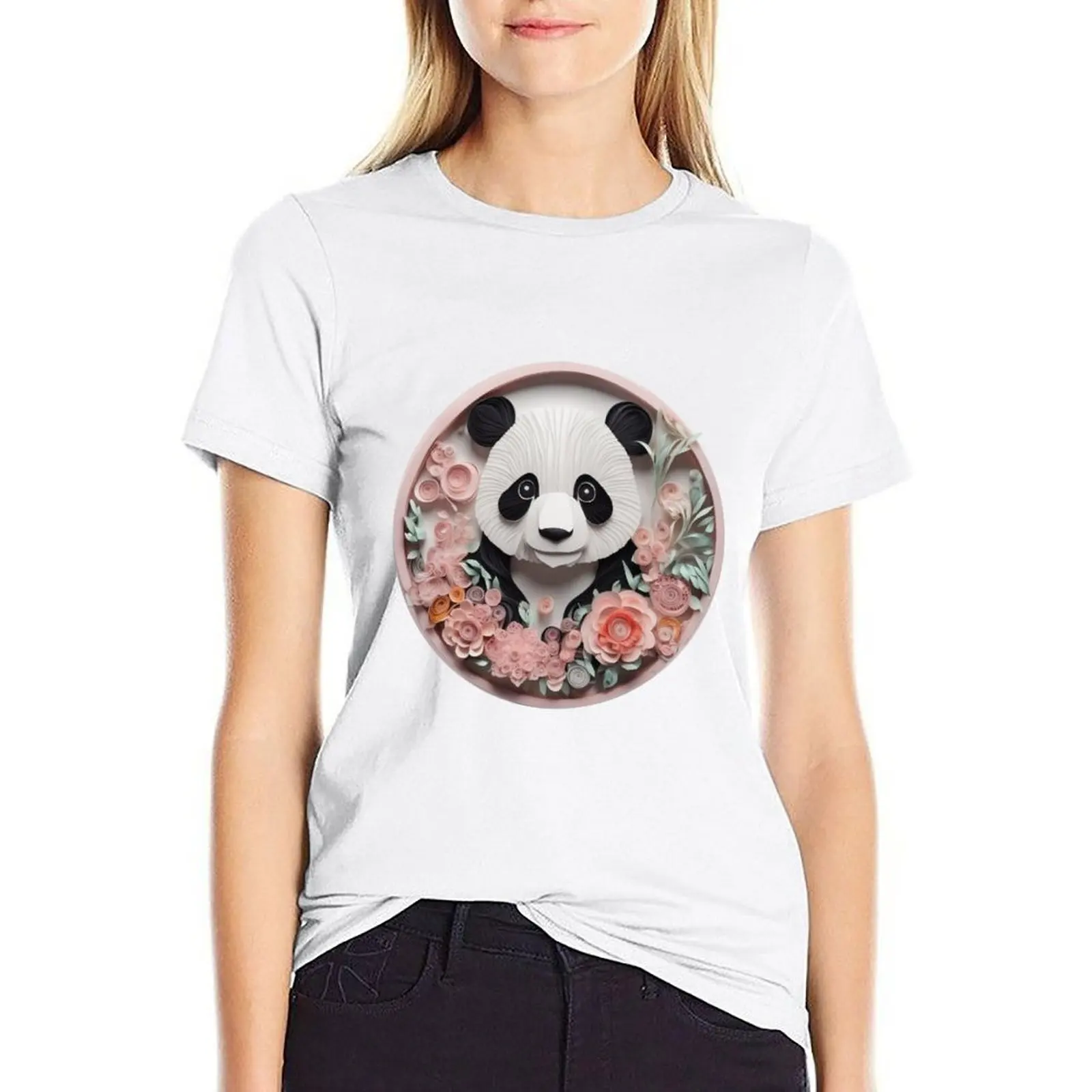 

My spirit animal is a Panda T-shirt plus size tops lady clothes clothes for woman