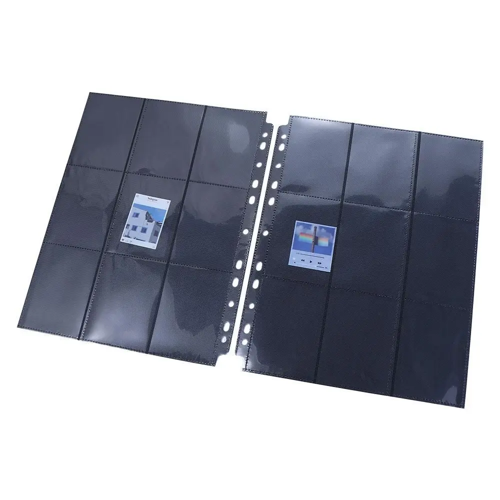 Ticket Stamp Collection Card Organizer Collection Album Replacement Loose-leaf Inners Inner Page Card Album Black Storage Page