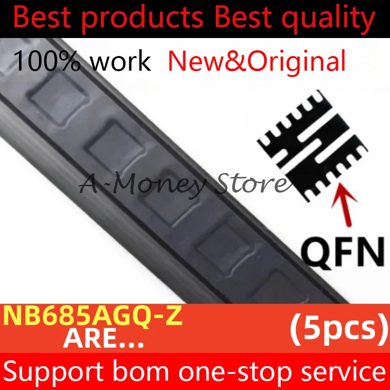 (5pcs)NB685AGQ NB685A NB685AGQ-Z (AREG AREF AREE ARE...) QFN-16