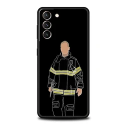 Fireman Firefighter Soft TPU Phone Case Cover for Samsung S21Ultra (A1)
