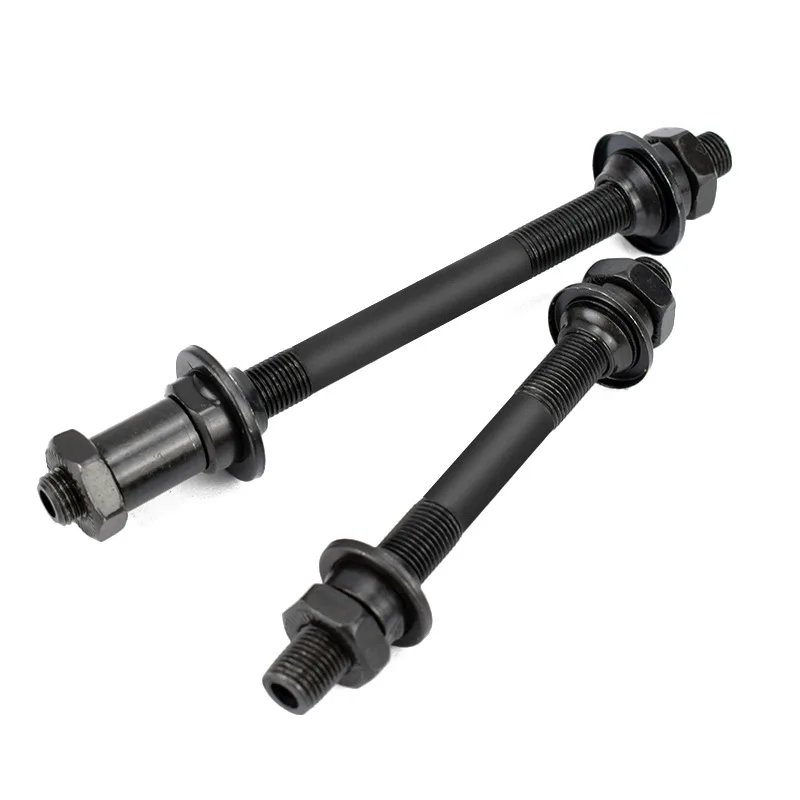 Bicycle Hub Axle Front / Rear Quick Release Carbon Steel Hollow Shaft Adapter Parts