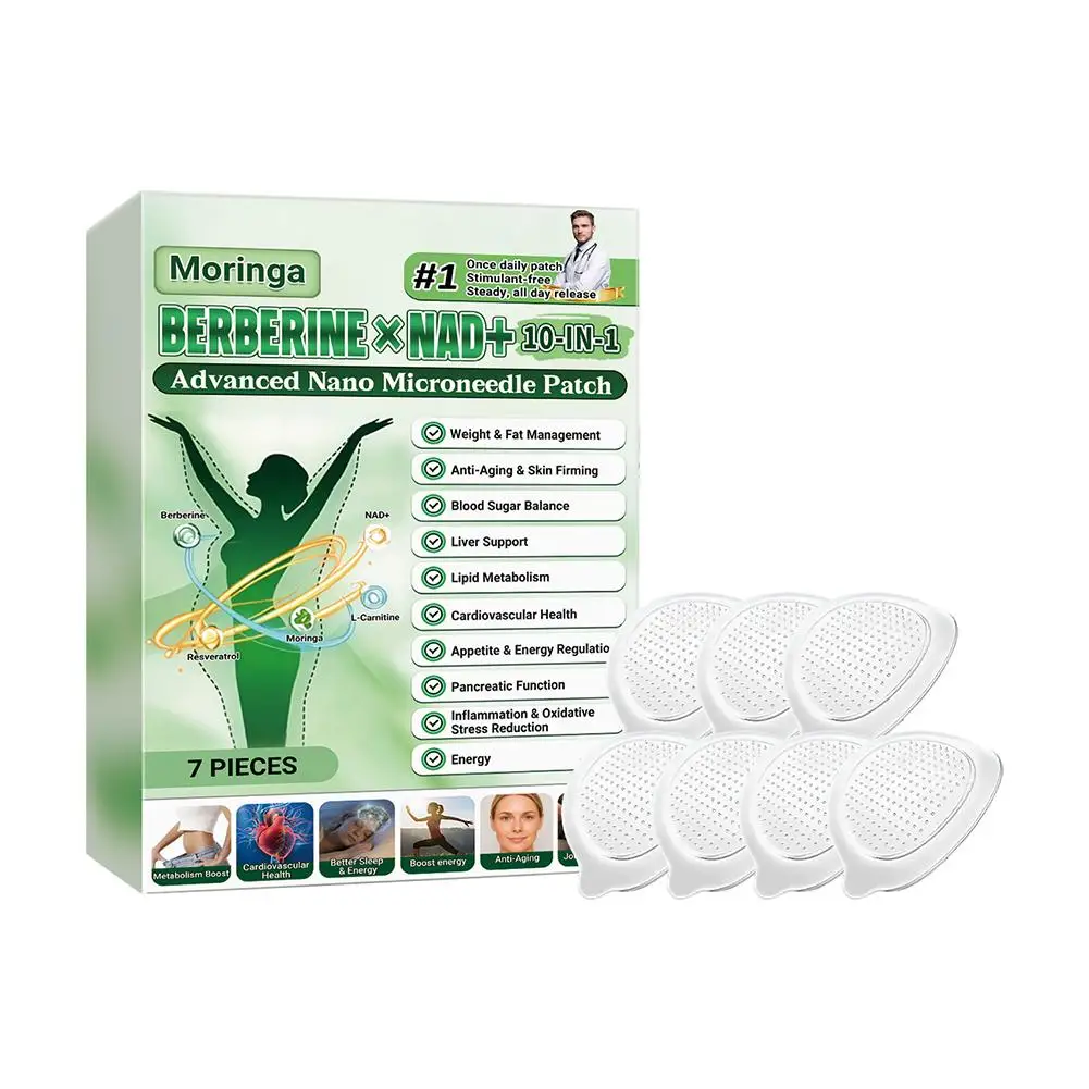 50% OFF Moringa Berberine x NAD+ 10-in-1 Advanced Nano Microneedle