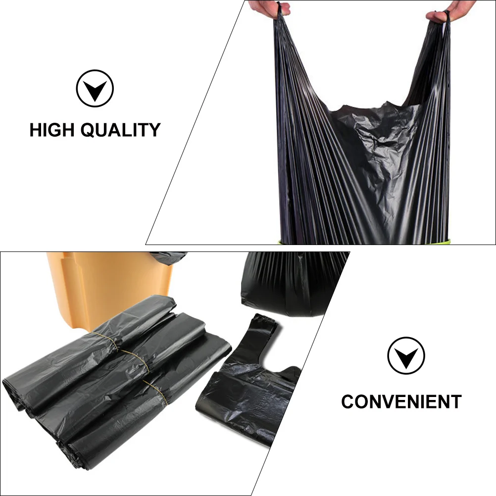 

200 Pcs Vest Garbage Rubbish Bags Trash Mini Can for Car Pe Litter Waste Plastic