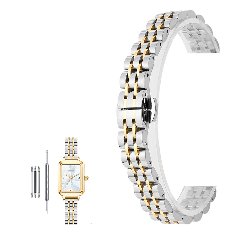 Elegant Gold Milanese Stainless Steel Watch Band - Universal Fit Bracelet