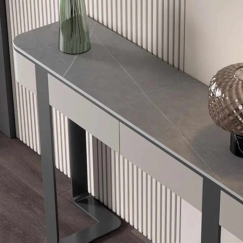 Squisito tavolo da ingresso europeo Classico portaoggetti Semplice tavolo consolle glamour Bellezza Trendy Schreibtisch Mobili da soggiorno - immagine 3