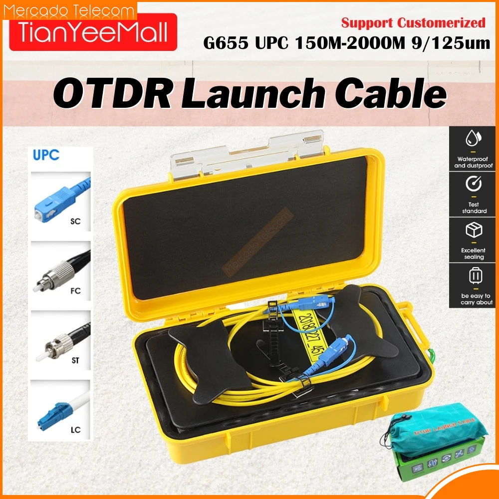 

OTDR Launch Cable Box G655 FC-FC UPC 1000M 9/125um 1310/1550nm Singlemode Fiber Ring Otdr Launch Cable OTDR Optical Fiber Teste