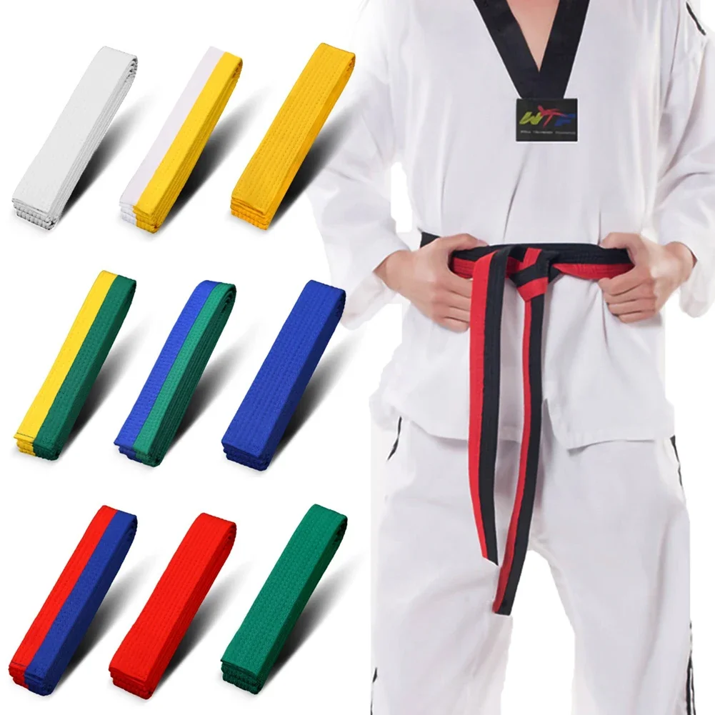 Martial Arts Belts 1PCS Martial Arts Karate Judo Taekwondo Professional Belts Judo Jiu jitsu Standard Tapes Protective Waistband