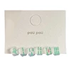 6 Pcs Small And Exquisite Chinese Character Mahjong Earrings Resin Stud Earring Gothique Accessories Jewelry for Girl 6