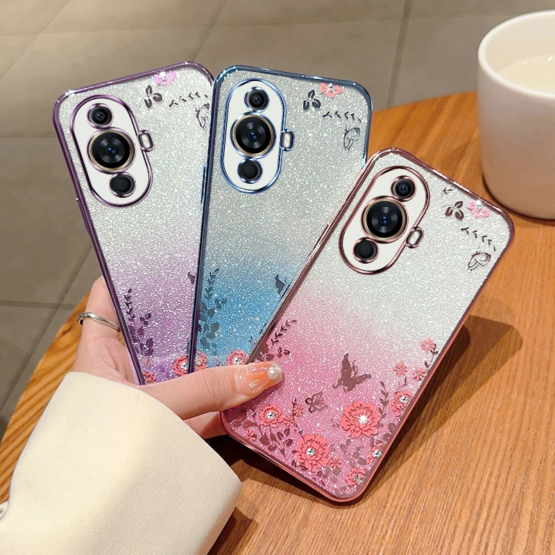 

Роскошный блестящий чехол для телефона Huawei Nova 3 3i 4 5 6 7 8 9 10 11, мягкий силиконовый чехол с покрытием Nova 7se 8se 10se