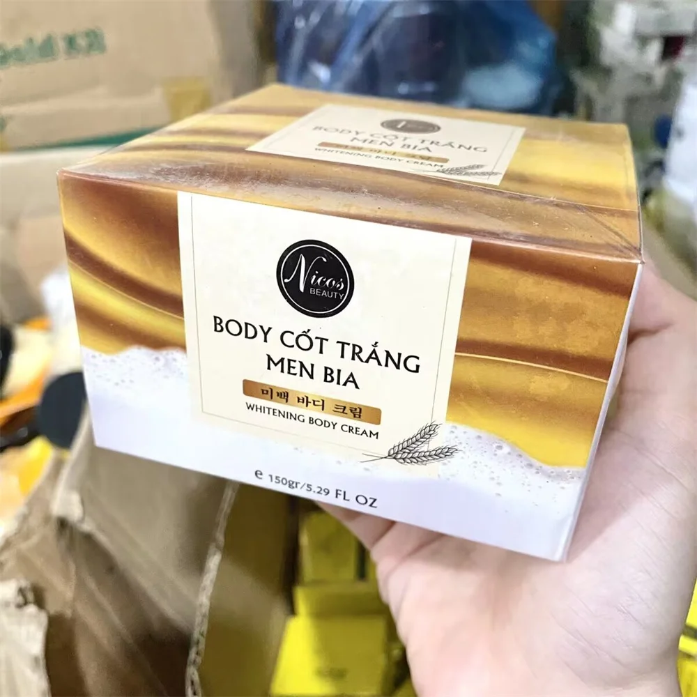 Kem Delsenng Trng Body Ct Trng Men Bia Nicos 150g trng s&aacute;ng chuy&ecirc;n s&acirc;u, dtisteng mm, mn, blanqueamiento corporal hidratante suav
