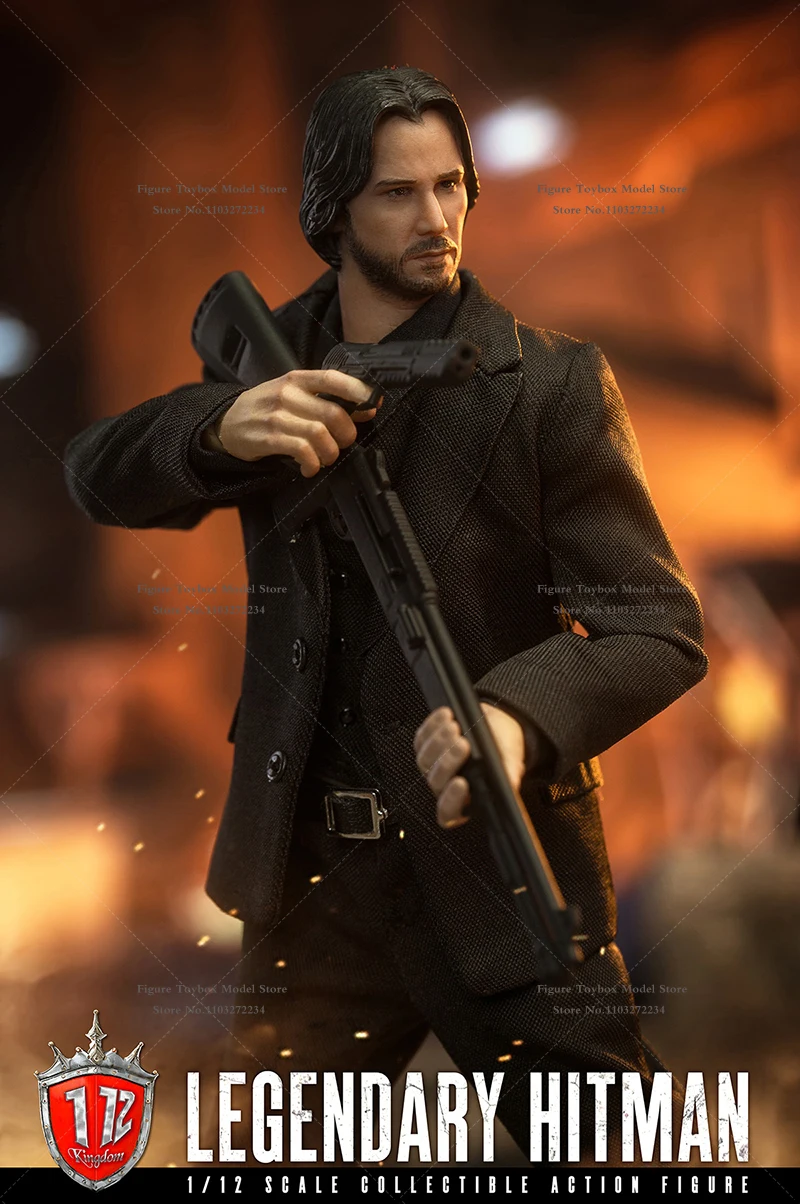 Kingdom KD-9001 John wick 1/12 ジョン ウィック Kingdom KD-9001 1/12 Scale John Wick Tough Guy Soldier Model Movie