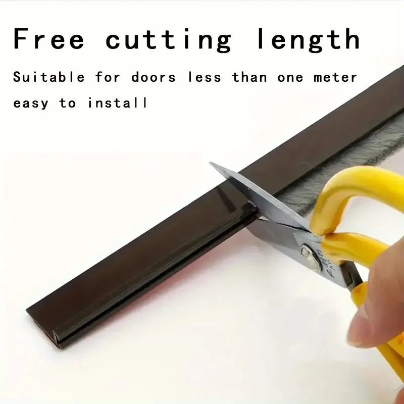 Door Seal Strip 1pc Door Stoppers Sweeps Sealing Strips For Exterior Interior Doors Upgraded Brush Sealing Strips