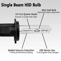 2 Pcs H7 HID Xenon Light Kit 55W H1 H3 H8 H9 H11 9005 9006 H27 880 881 HB3 HB4 Car Headlight Bulbs 5000K 6000K 8000K 12000K 2