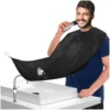 Beard Catcher Cape Bib Mirror Suction Cup Apron Hair Shave Beard Catcher Clean Care Waterproof Floral Cloth With Two Suctio 1