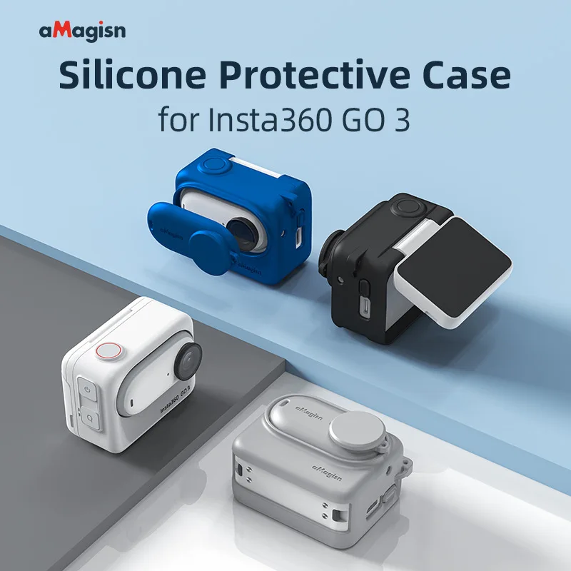

[Off the Shelf] for Insta360 GO3 Silicone Protective Case for Insta360 Go 3 Action Camera Protective Accessories