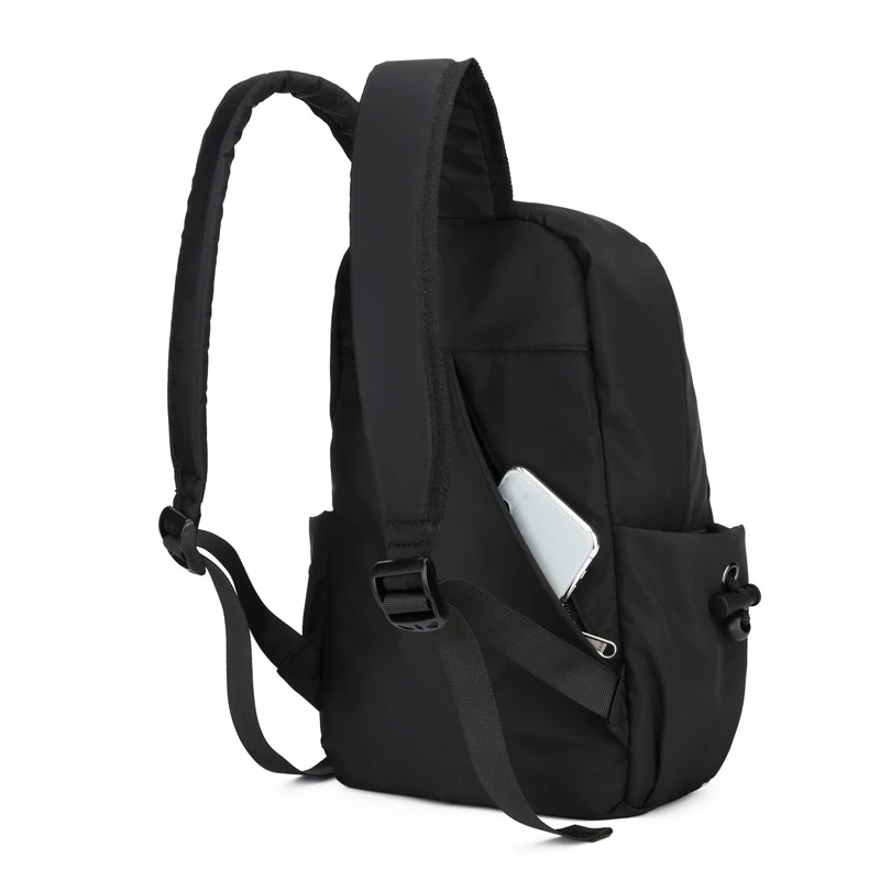 Mini Men's Backpack Fashion Small Black Shoulder School Bag for Man Canvas Designer Waterproof Sports Travel Male Backpacks - 5