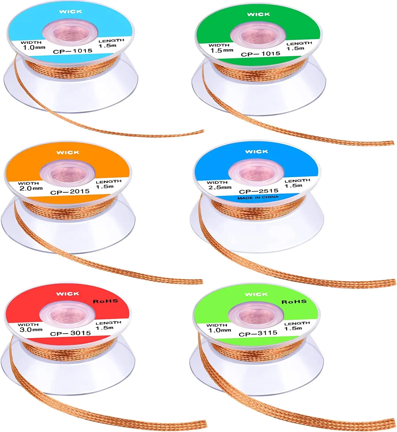 Desoldering Mesh Braid Tape Copper Solder Remover 1-4mm Wire Soldering Wick for BGA Repair solder remover desoldering braid soldering repair tool desoldering mesh braid