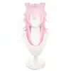 L-email wig Synthetic Hair Game Honkai Star Rail March 7th Cosplay Wig Short Pink Color With Bow Cosplay Wigs Heat Resistant Wig 2