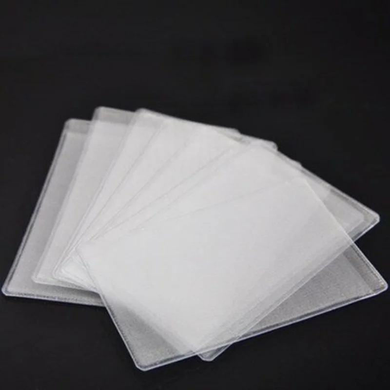 

10pcs/lot ID Credit Card Cover Sleeve Name Visiting Card Protector Bag Case Business Bus Card Cover Transparent Frosted Style