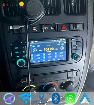 CHSTEK Android 13 Radio de coche para Jeep Wrangler Dodge Grand Cherokee Liberty Chrysler Carplay reproductor estéreo Multimedia WIFI 4G GPS 1