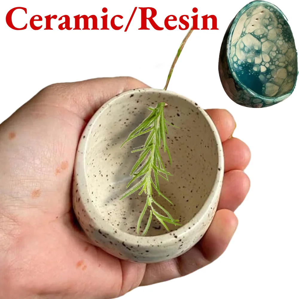 Handmade Pottery Herb Stripper Bowl Different Round Hole Sizes Ceramic For Peeling Off The Leafy Assembly Of Cilantro Rosemary