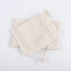 5Pcs/Lot DINYAO Light Natural Color Cotton Linen Storage Drawstring Bags Thicken Fabric Christmas Gift Package Small Pouches 3
