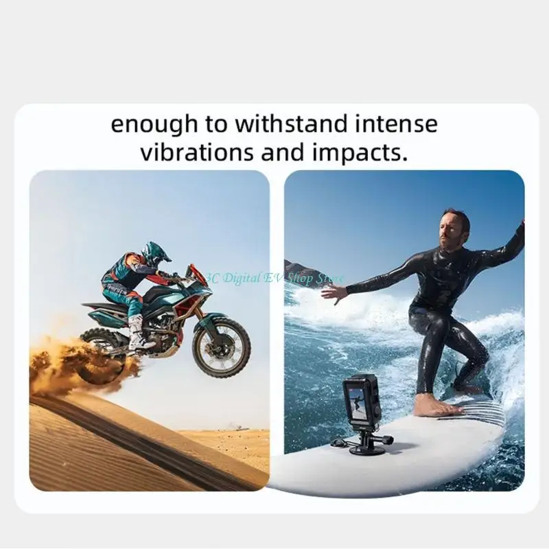 E74D kompakt schnell Abschlüsse Kameraplatte 5 kg Kapazität Ergonomisches Design für DSLR -Action -Kameras -Zubehör – Detail 8