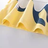 Dropshipping 4PCS/SET 2025 Summer New Boys' Cartoon Monkey Elephant T-shirt Short Sleeve T Shirt Dinosaur Children Tops Tees 6