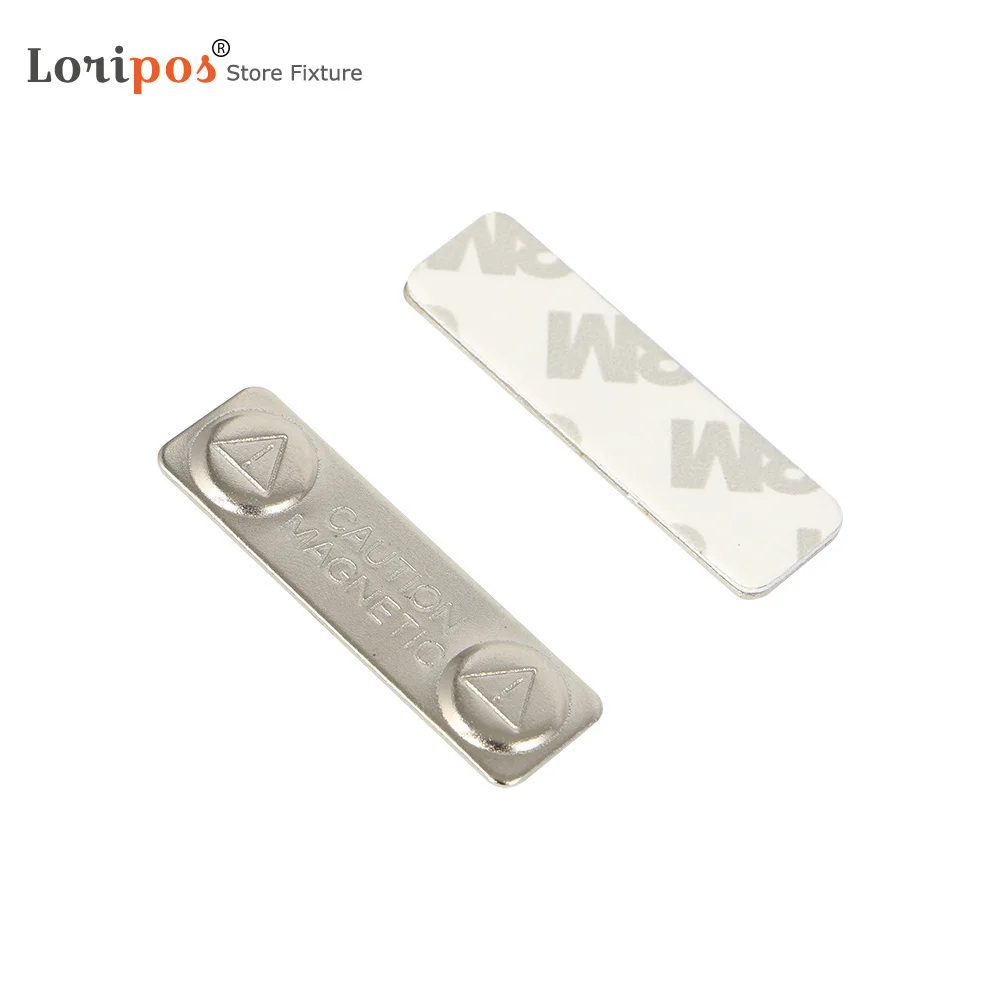 

10pcs Strong Magnetic Name Tags Badge Metal Fastener Id Card Durable Attachment Holder