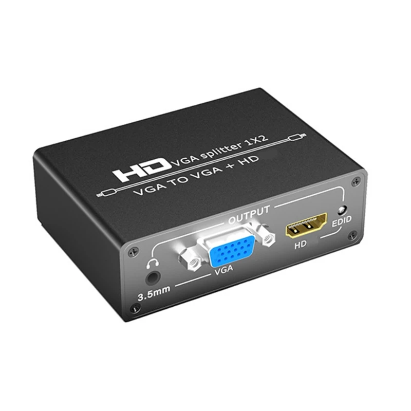 

Многоэкранный видеоконвертер Адаптер VGA в VGA Адаптер VGA для (черный)