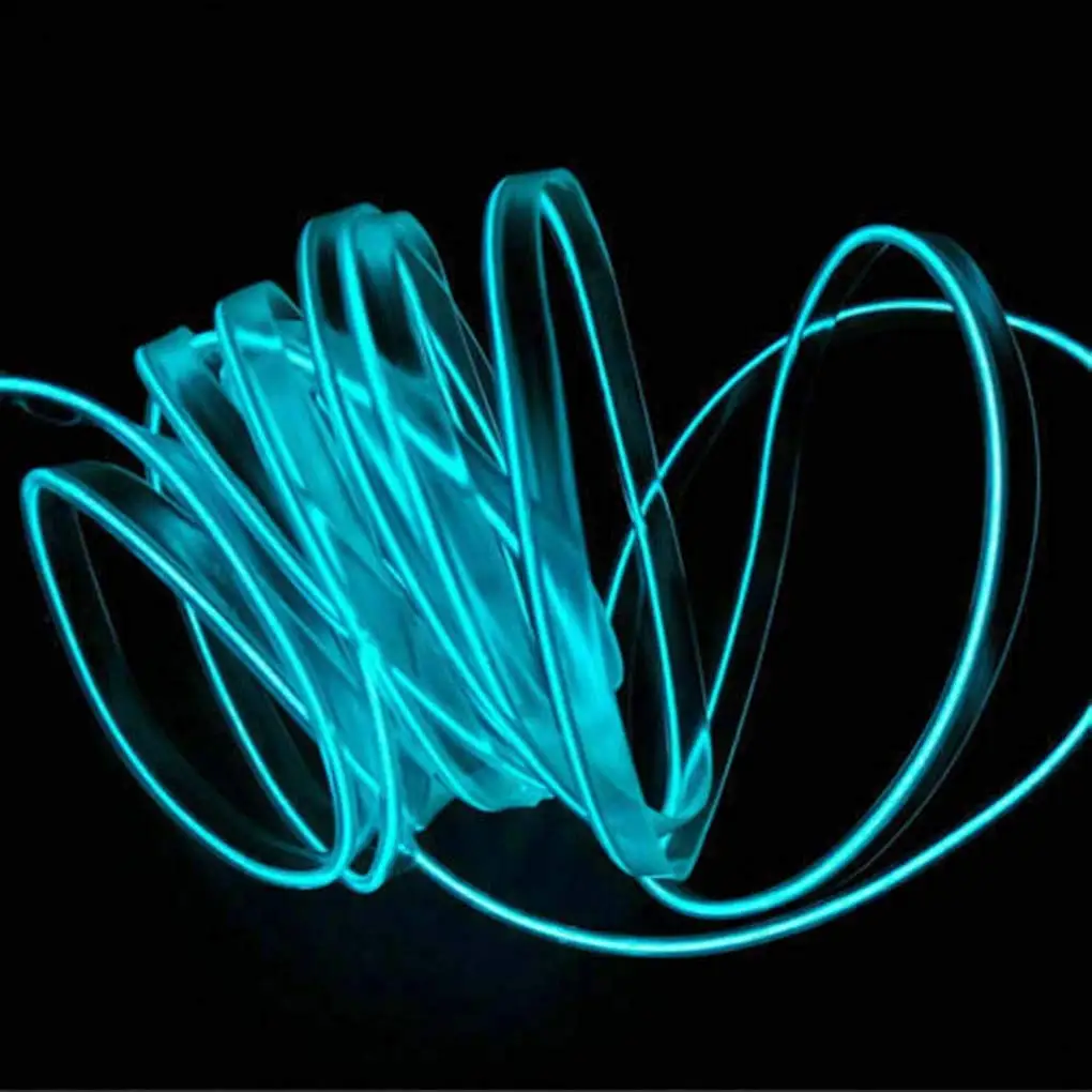 Dia.3mm T-type Invisible Skirt Side Glow Fiber Optic Cable Car inside ambient lighting DIY w/side ribbon Interior PMMA Mount RGB