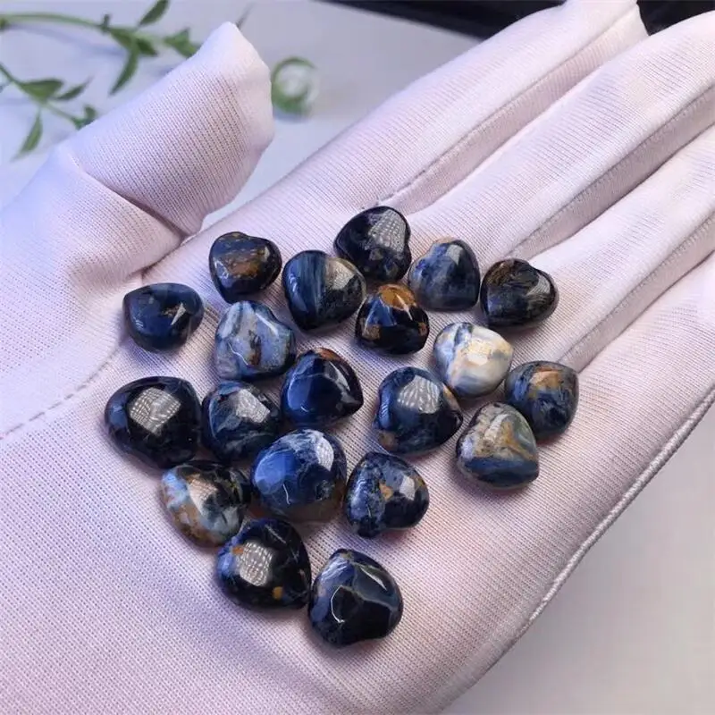 

5pcs Natural Peter Stone Heart Jewelry Making For Pendant Earring Crystal Healing Stone Fashion Gift DIY Accessories 10-12mm