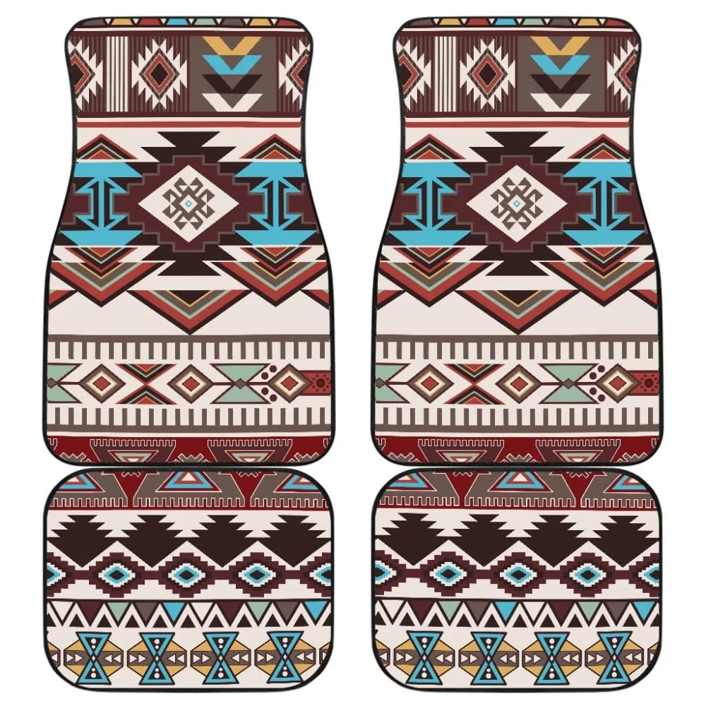 BUNTE BOHO AZTEC STREIFEN Auto Fußmatten Vorne und Hinten Liner Set,  universal Fit Auto Teppich Fußmatten Set von 4 für SUV,Vans - AliExpress