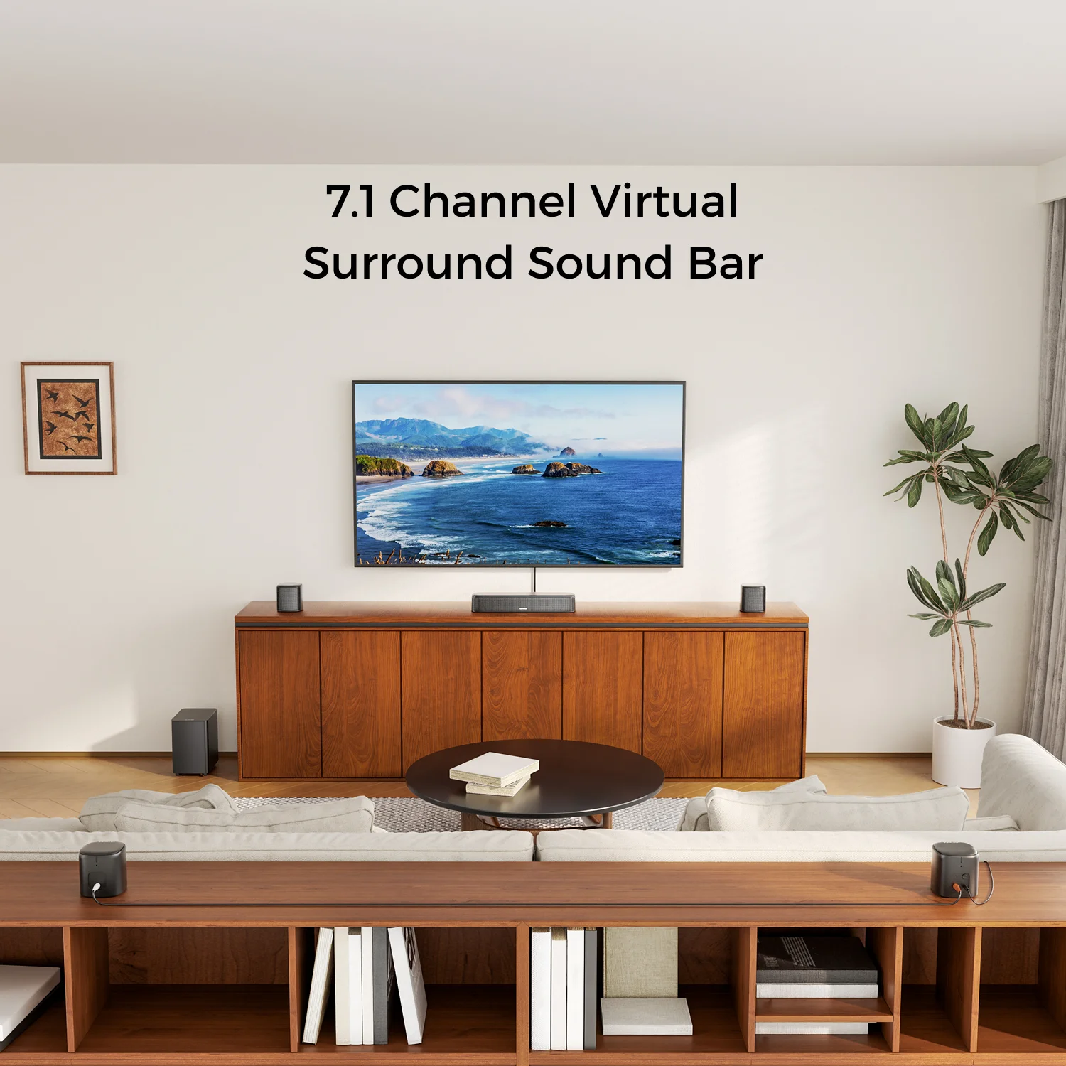 ULTIMEA Aura A40 7.1CH バーチャルサラウンドサウンドバー テレビ用