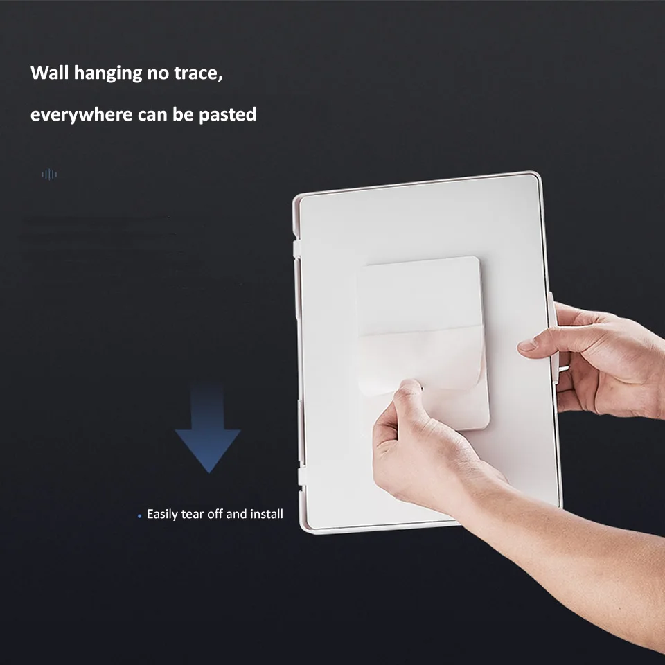 Tablet Holder Wall Mount Shower Tablet Holder Waterproof Bathroom Tablet Case Touch Screen Shower Stand Home Self-Adhesive Mounts Shelf